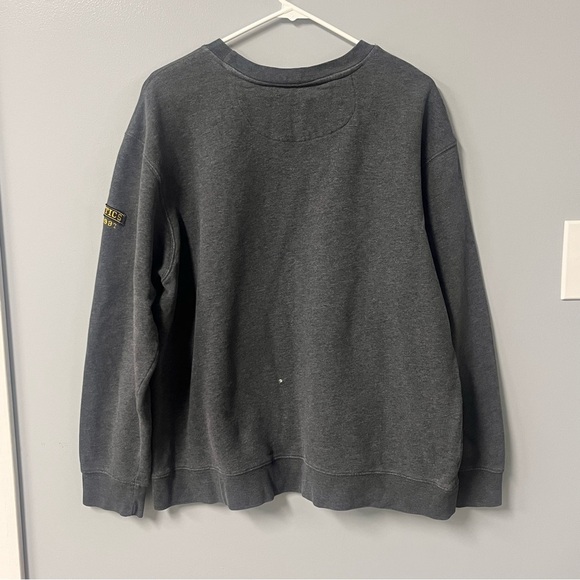 vintage aeropostale crewneck sweater gray yellow cotton poly blend fall y2k - Picture 8 of 13